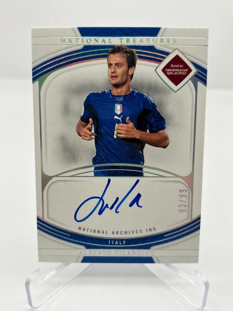 2022 PANINI NATIONAL TREASURES WORLD CUP ALBERTO GILARDINO 93/99 AUTOGRAPH ITALY