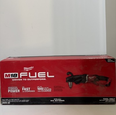 Milwaukee 2809-20 M18 18V Brushless Lithium Ion 1/2 in Right Angle Drill