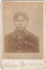 RARE Cabinet Card Photograph of the Apache Kid - Famous Apache Scout & Outlaw