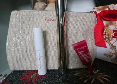 Clarins All About Eyes Gift Set Total Eye Lift Mascara Eye Makeup Remover NIB