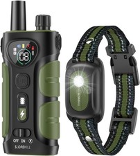 SLOPEHILL Dog Shock Collar,4200FT Training dog training collar, Green