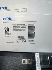 1x New Eaton QBGFT120 1-Pole 20Amp 120V GFCI Bolt On Circuit Breaker