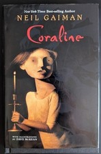 Coraline by Neil Gaiman personalized signed first edition hardcover (2002) on The Hot Collector