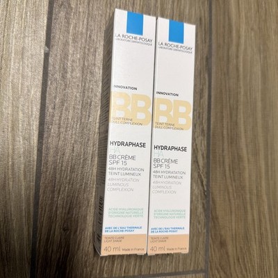 2x La Roche Posay HYDRAPHASE HA BB Creme SPF 15 hell 40 ml, PZN 18366026