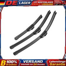 3x Scheibenwischer Set Vorne Hinten für VW Lupo 1998-2003 Komplett