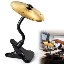 Mini Clip-On Desktop Cymbal, Mini Desk Drum for Music Lovers, Relieve Your Wo...