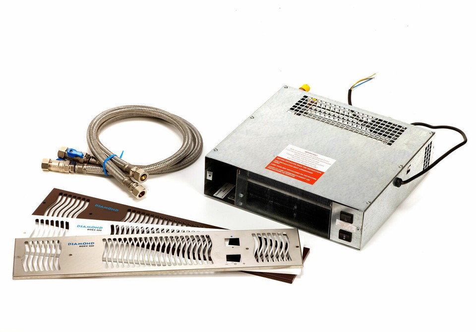 Kitchen Plinth Heater Stainless Steel Grill Central Heating Space Saver