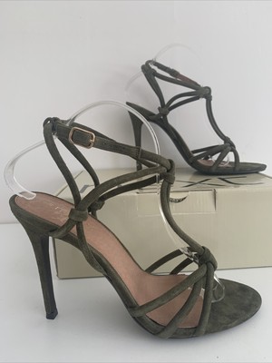 olive green sandals heels