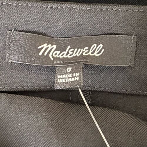 Madewell sz 0 True Black Button-Wrap Midi Skirt with Pockets New with Tag - Picture 6 of 13