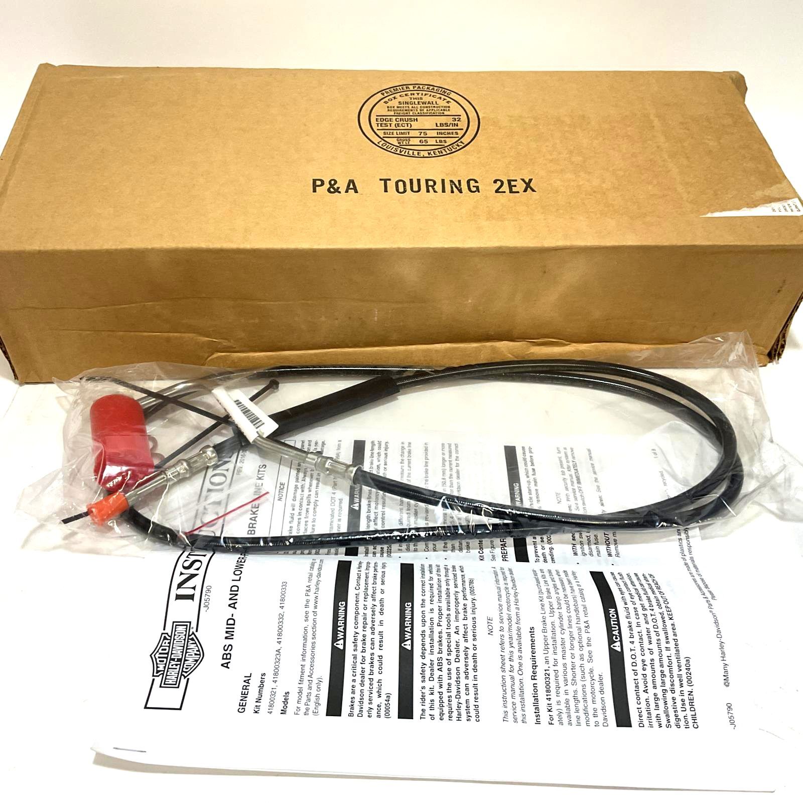 41800321 Harley-Davidson Upper Mid ABS Brakeline for sale online 