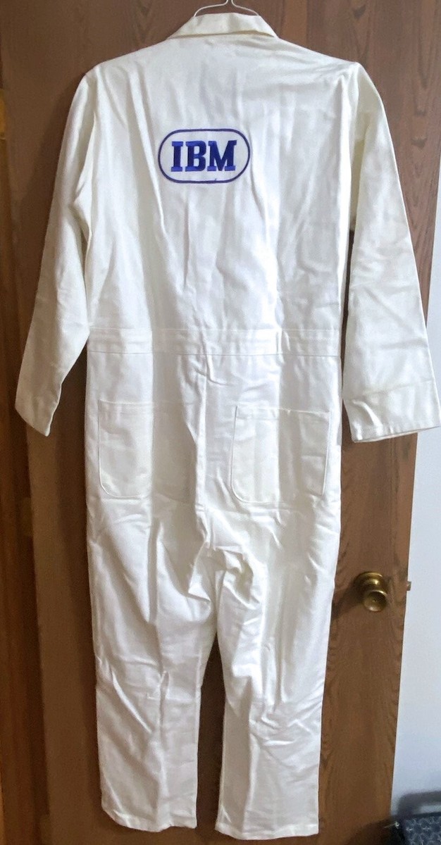 vtg IBM 80s Engineer Tech Computer Coveralls FLAME RETARDENT