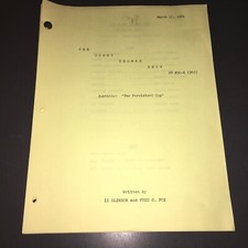 DANNY THOMAS SHOW (3/17/64) "The Persistent Cop" 41 Page Yellow Draft + COA!