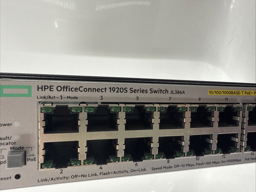 HPE OfficeConnect 1920S Series Switch JL386A (48 Port) No power Cord GC-5743 - Picture 9 of 10