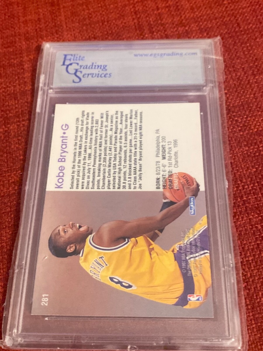 Kobe Bryant 1996 hoops rookie card #281 egs 10 gem mint | eBay