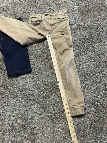 Seven For All Mankind Girls Jeans Size 10 Pants Tan - H&M Capri Shorts Blue Lot - Picture 11 of 12