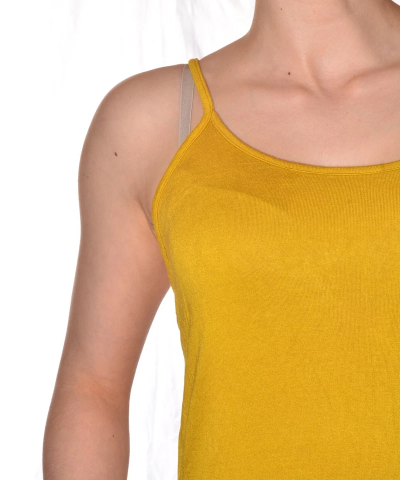 robe débardeur jaune uni décontractée taille M - Photo 4/4