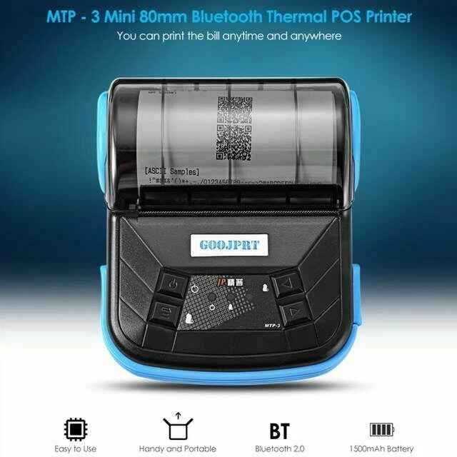 Mini 58mm Handheld Bluetooth Wireless Pocket POS Thermal Receipt Label Printer - Image 3 of 4