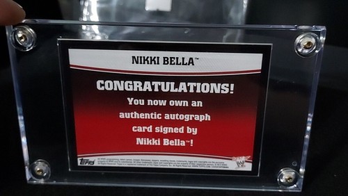 Nikki Bella 2013 Best of WWE signierter Aufkleber auf Kartentopps WWE Wrestling - Bild 13 von 13