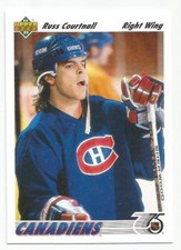 RUSS COURTNALL 1991-92 UPPER DECK CARD NEAR MINT CONDITION