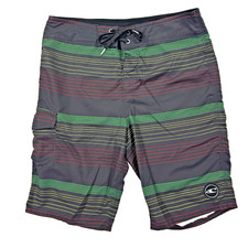 Oneill Board Shorts Mens 29 Santa Cruz Stripe Surf Swim Vacation Beach
