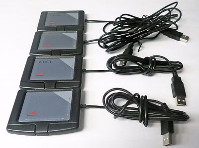 LOT OF 4 ADESSO GP160-UB AND CIRQUE GP160U-0320 USB GLIDEPOINT TOUCHPADS