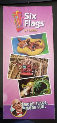 2010 Six Flags St. Louis Amusement Theme Park Brochure Guide Pamplet