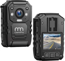 CammPro I826 1296P HD Police Body Camera,128G Memory,Waterproof Body Worn Camera