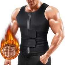 Gynecomastia Compress Tank Top Men Slim Body Shaper Vest Athletic Sweat Shirt 