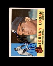 Johnny Logan Signed 1960 Topps Milwaukee Braves Autograph