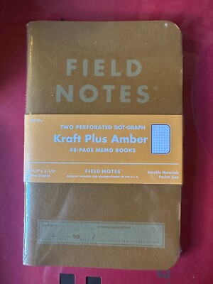 Field Notes Sealed Kraft Plus Amber, 2 Perforated Dot-Graph   FNC-57a