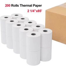2 1/4" x 85' Thermal POS Receipt Printer Roll Paper 200 Rolls