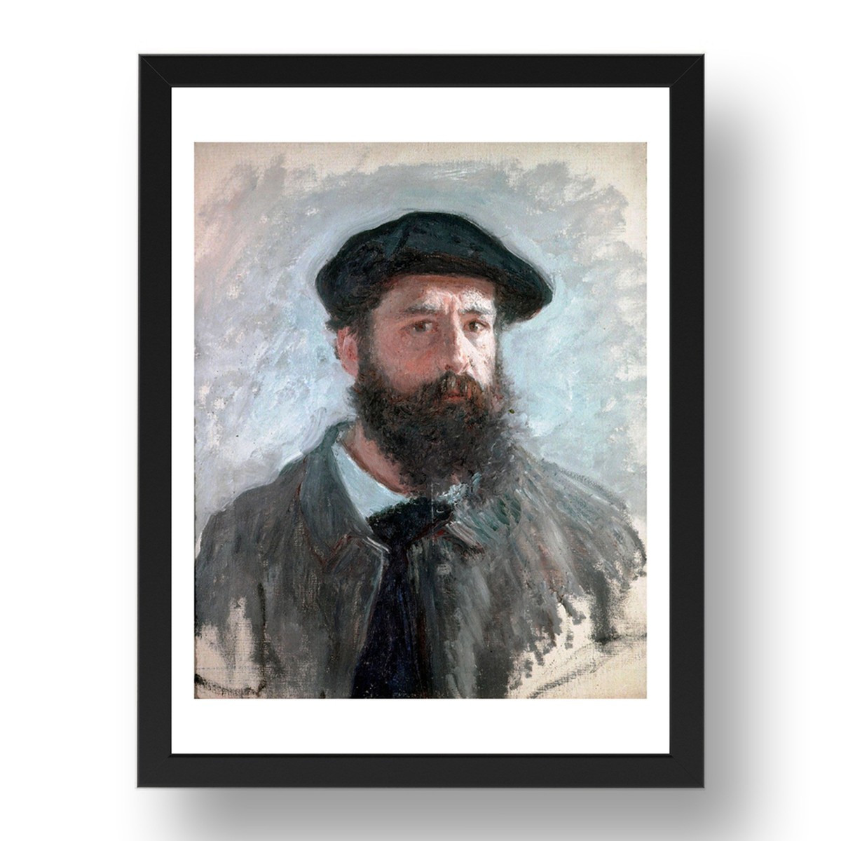 Self Portrait with a Beret, 1886 by Claude Monet,A2 (24x16