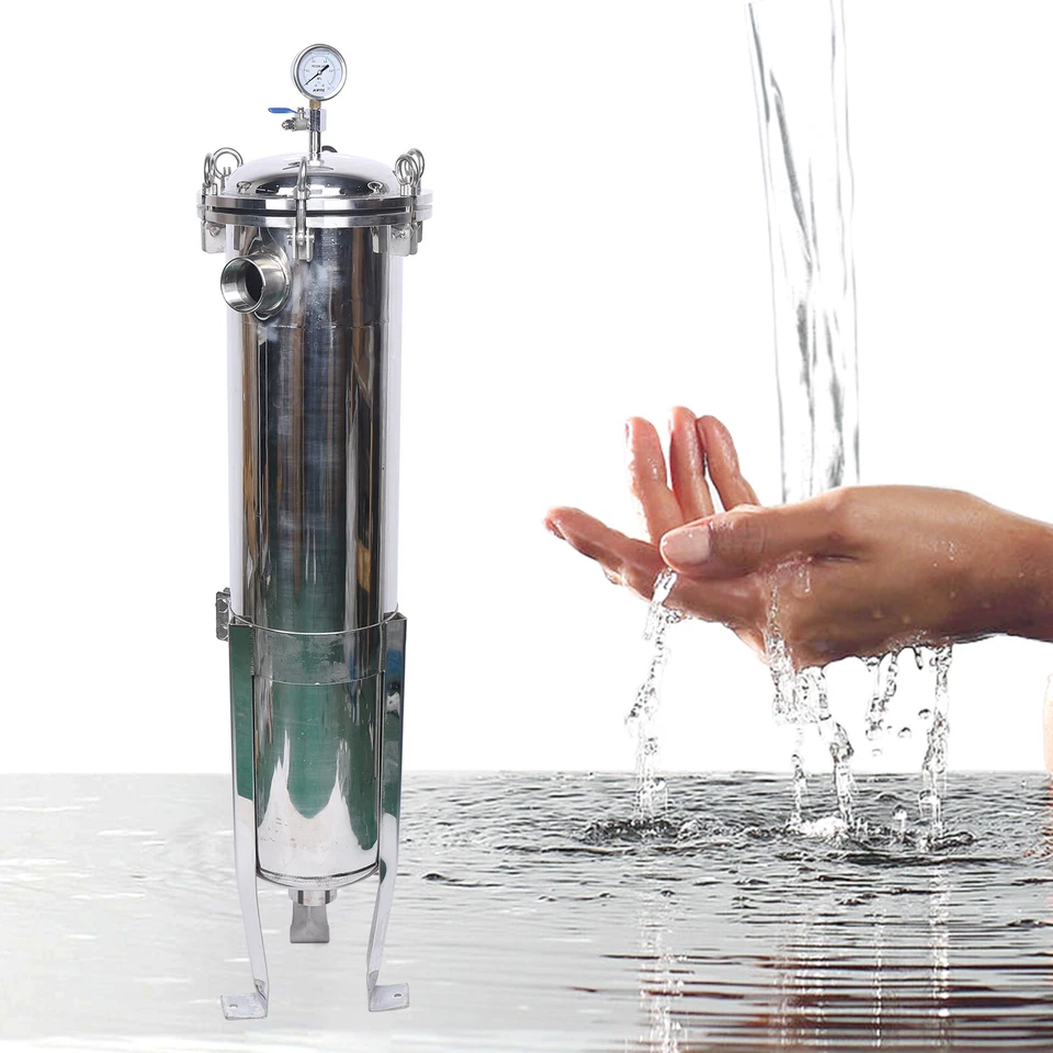 2" NPT Bag Filter Housing 150 Psi 304 Stainless Steel In/Out #2 Bag with mesh US - Image 2 of 4