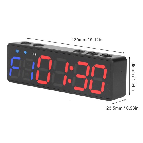 Gym Timer Workout Intervall Timer Fitness Uhr Digitalanzeige Blau Und Rot - Bild 5 von 12