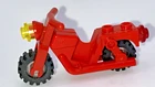 Vintage Lego Classic Town Motorcycle Rare Yellow Headlight Taillight  Bike Red
