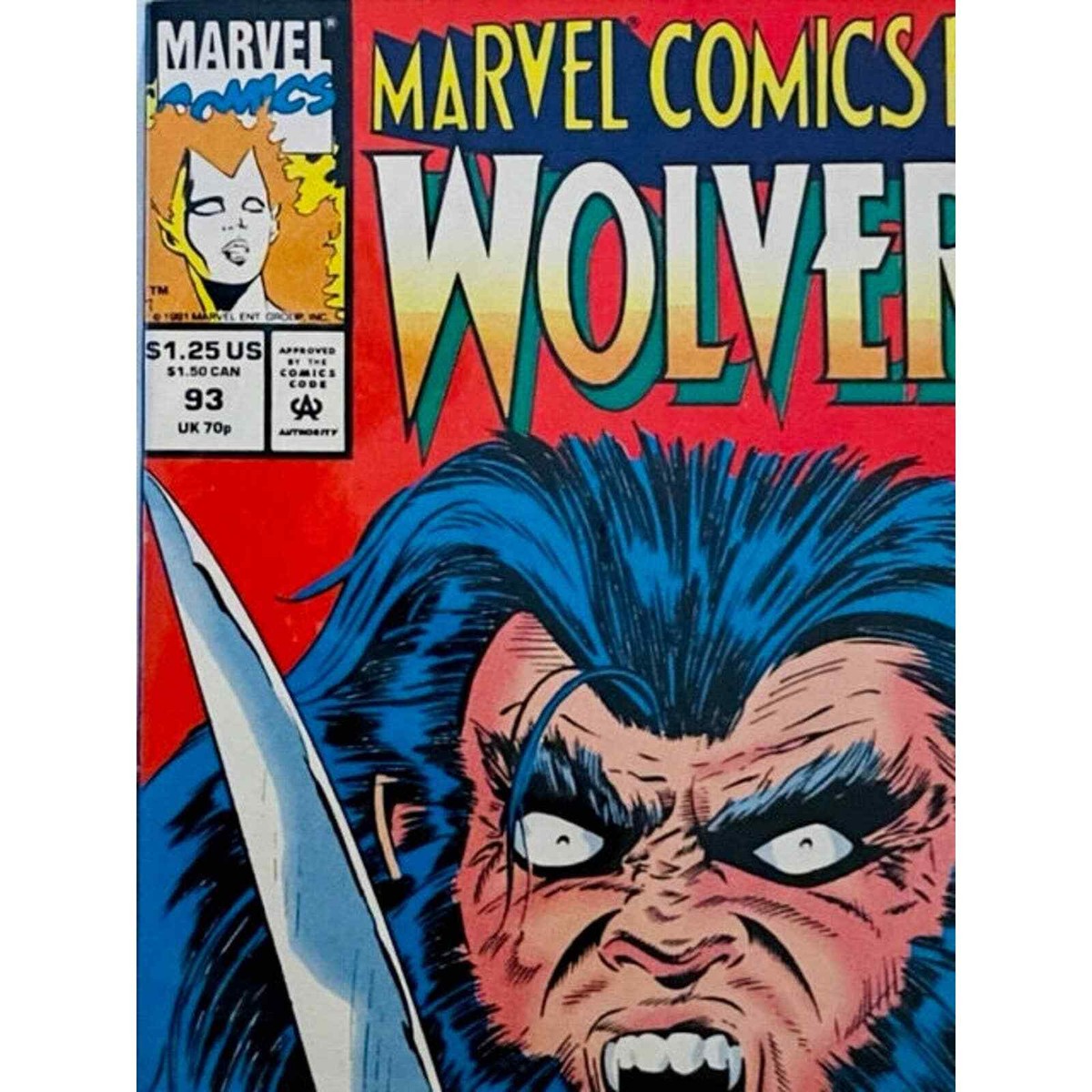 1992 Marvel Comics- Marvel Comics Presents Wolverine #93 Comic