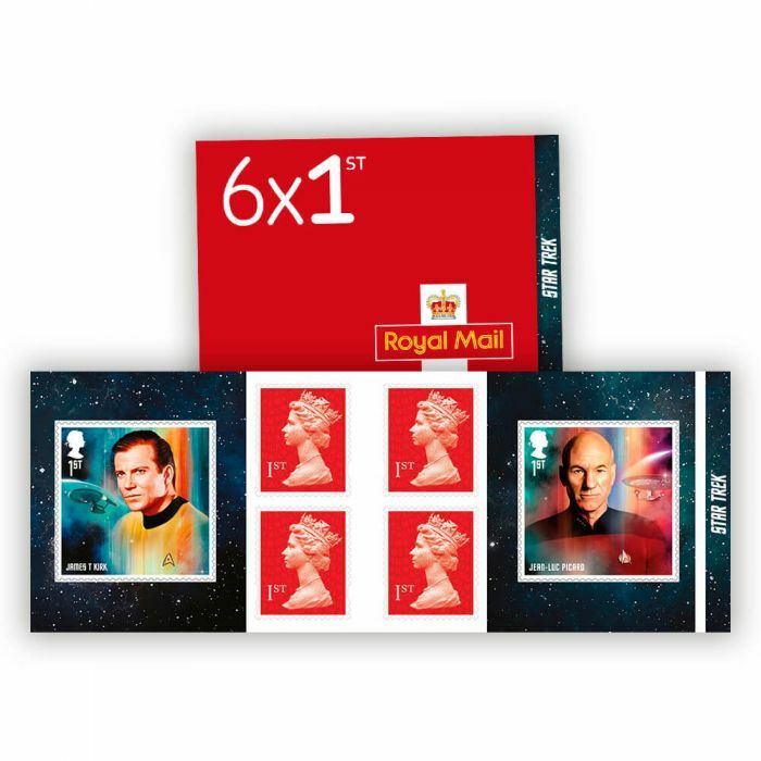 Royal Mail - Star Trek - 1st Class Stamp Book | eBay UK