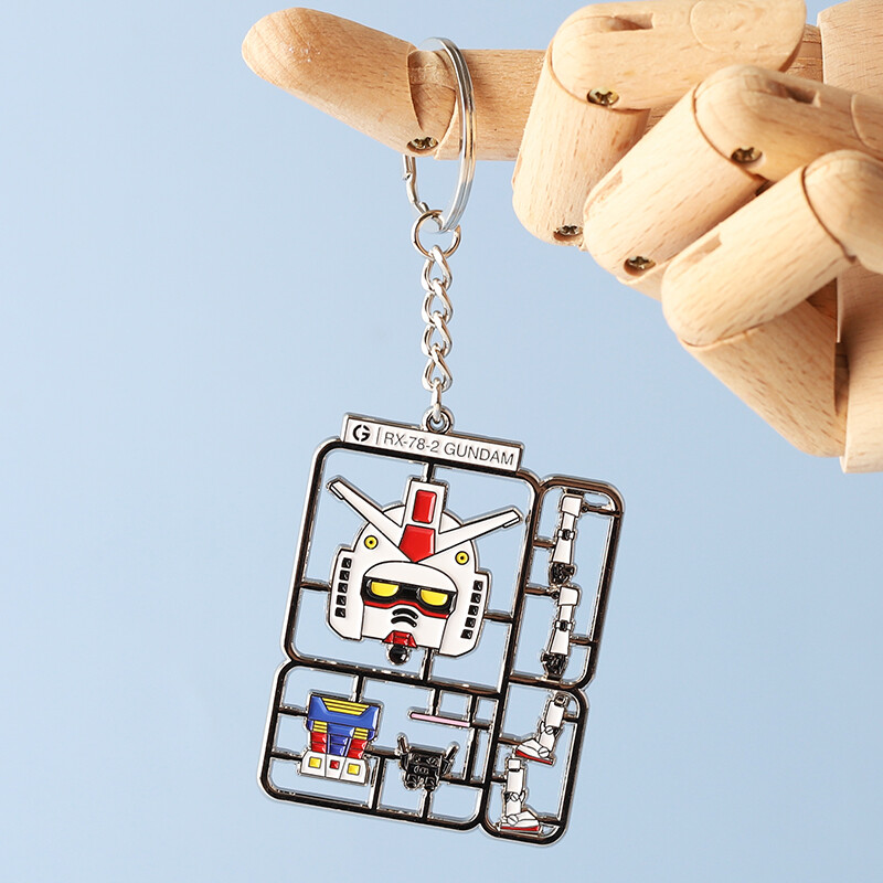 Gundam RX-78-2 Metal Keychain Pendant Decoration Key Chain Keyring