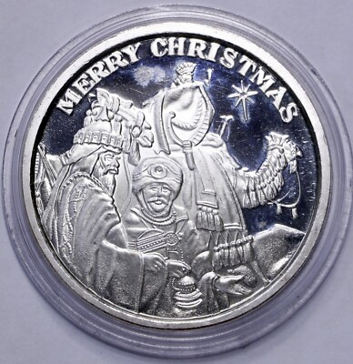 1998 Merry Christmas 1oz .999 Silver #0925 | eBay