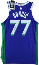 LUKA DONCIC SIGNED 2022 CITY MAVERICKS AUTHENTIC BASKETBALL JERSEY PSA/DNA
