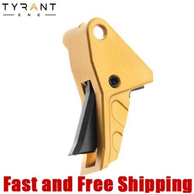 Tyrant CNC I.T.T.S Aluminum Trigger Upgrade for Springfield Echelon - Gold