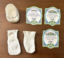 Authentic Cabbage Patch Kids Accessories Lot (6) Socks Shoe Certificates