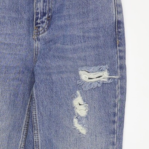 Topshop Womens Blue Cotton Blend Boyfriend Jeans Size W25 L28 - Picture 10 of 12
