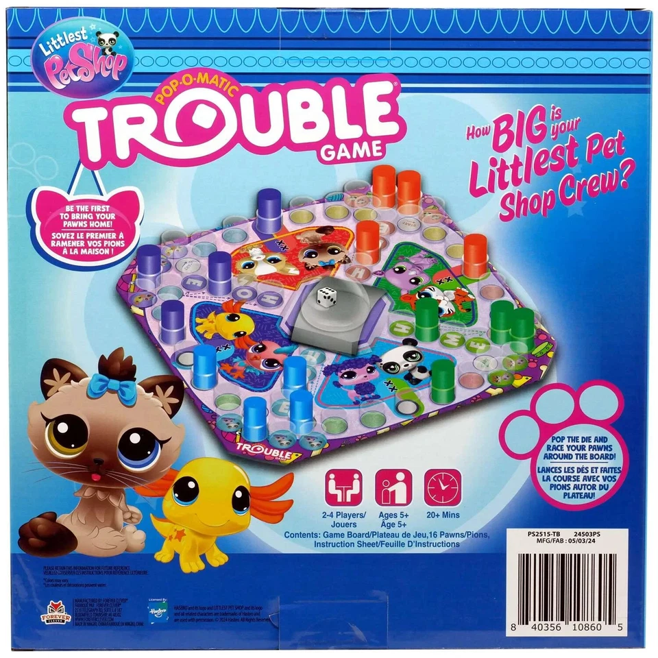Littlest Pet Shop TROUBLE Board Game - Image 2 of 2