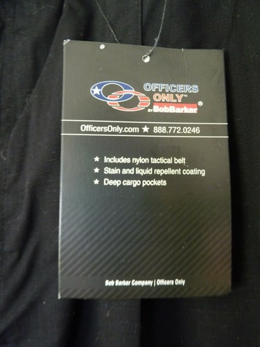 OFFICERS ONLY By BOB BARKER Men's Tactical Black Trouser Pants Sz 46-U NWT - Picture 3 of 7