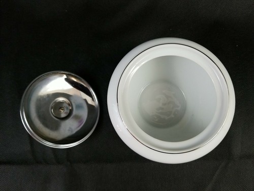 Vintage Fine China Japan #6701 Sugar Bowl w/ Lid Leaves & Grapes Silver Rim - Picture 5 of 11