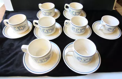 Lot of 8 Lenox- Temperware -Dewdrops- Cup & Saucer  (S)
