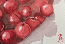 Original Watercolor Painting, 5in x 7in Still Life By Sarazen AnYin