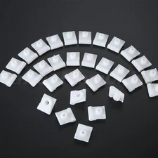 30Pcs Auto Body Fender Clips for Nissan Fender Lined Bumper U Nut Fixed Fastener