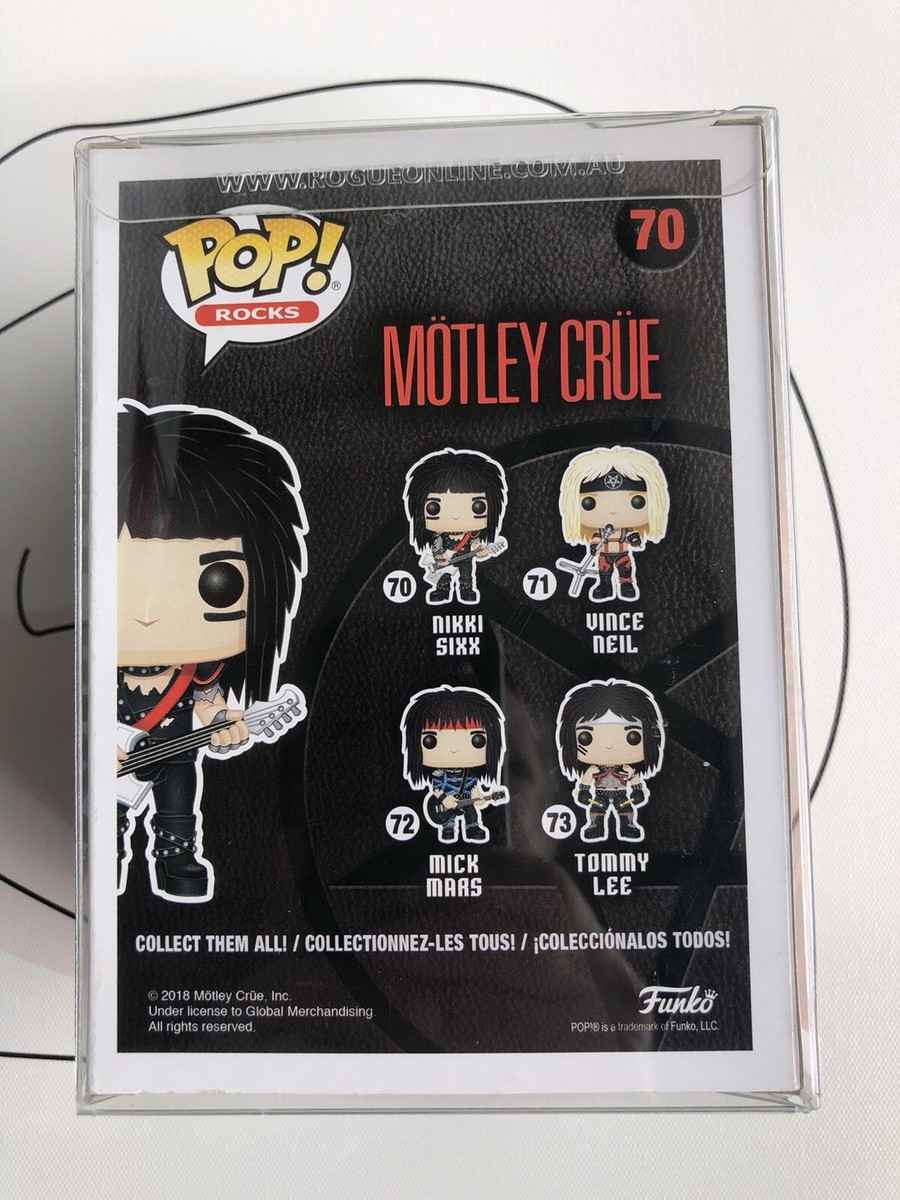 Rocks Funko Pop - Motley Crue - Nikki Sixx #70 Vaulted Rare